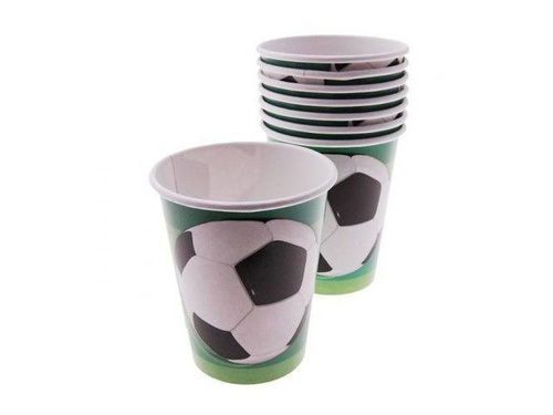 Kubeczki papierowe Piłka - 266 ml - 8 szt.