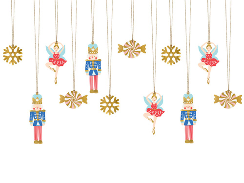 Nutcracker gift tags - 12 pcs.