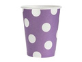 Lavender pea paper cups - 270 ml - 6 pcs.