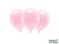 EKO Balony lateksowe pastelowe jasnoróżowe - duże - 10 szt.
