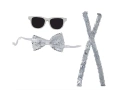 Silver sequins Suspenders