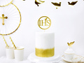 IHS gold cake topper - 1 pc.