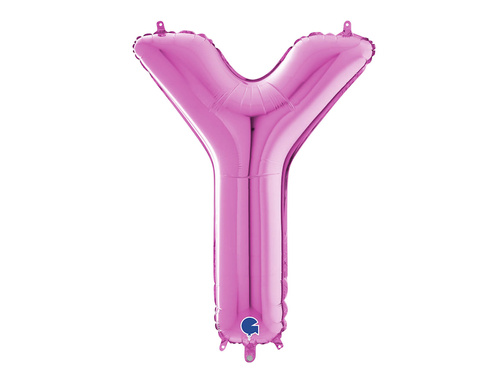 SuperShape Letter "Y" Pink Foil Balloon - 66 cm - 1 pc
