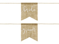 Bride Groom jute chair hangers - jute