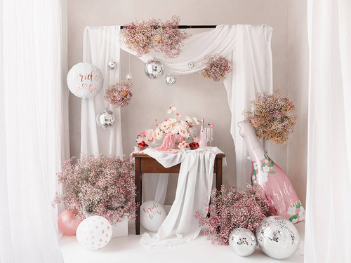 Set of balloons for a bachelorette party Bride to be pink gold - 30 cm - 6 pcs.