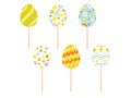 Easter Cake toppers - 6 pcs