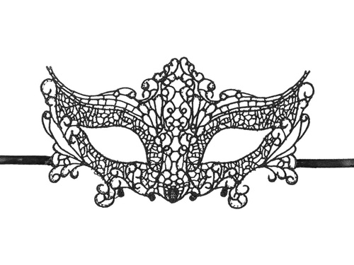 Black lace eyemask