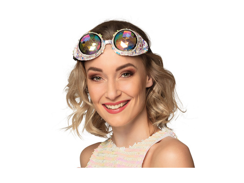 Okulary imprezowe Mirage srebrne