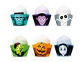 Muffin wrappers Monsters 7,5 x 4,5 cm, 6 pcs