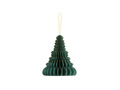 Paper bauble rosette Christmas tree bottle green - 15 cm - 1 pcs.