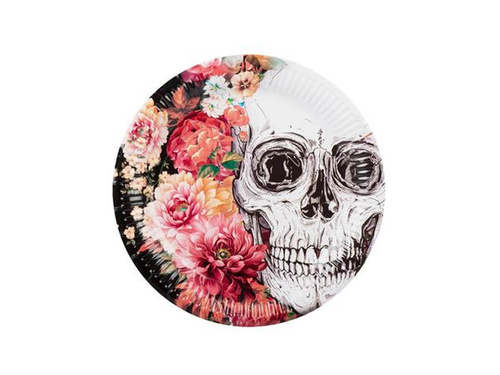Day of Dead paper plates - 23 cm - 10 pcs