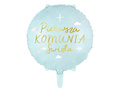 First Holy Communion blue foil balloon - 35 cm - 1 pc.