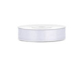 Satin ribbon, white, 12 mm / 25 m, 1 pc.