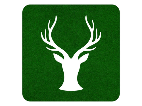 Podstawka kwadratowa pod kubek - Renifer - 10 cm - 4 szt.