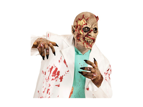 Lateksowe rękawiczki zombie
