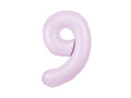 Number 9 Lilac Foil Balloon - 100 cm - 1 pc