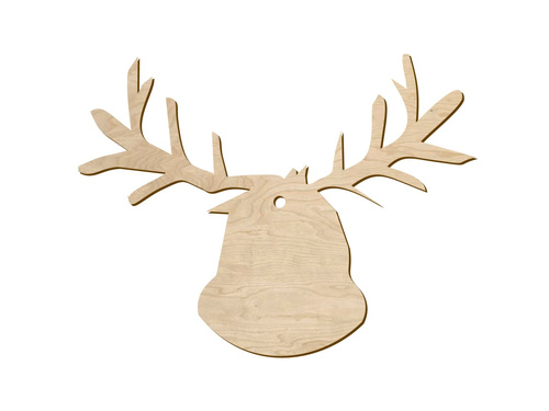 Zawieszka drewniana Renifer - 12,5 cm - 1 szt.