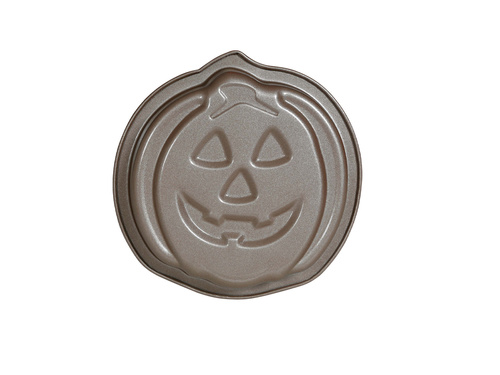METALLIC CAKE MOLD, PUMPKIN, 14 CMS