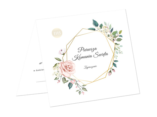 Comunion invitation card & envelope - 1 pc