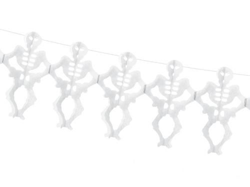 Tissue paper garland Skeletons - 300 cm - 1 pcs.