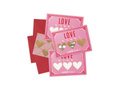 Miłosna walentynkowa karta zdrapka- DIY - 3 szt.