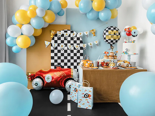 Birthday Cars flag banner - 300 cm - 1 pc.