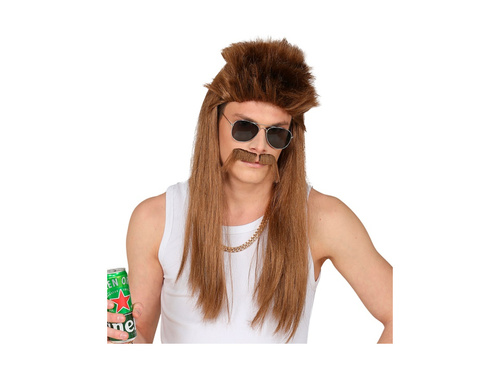Peruka Redneck z wąsami