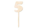 Wooden cake topper 5 - 12 cm