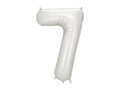 Balon foliowy srebrna cyfra 7 - 86 cm - 1 szt.