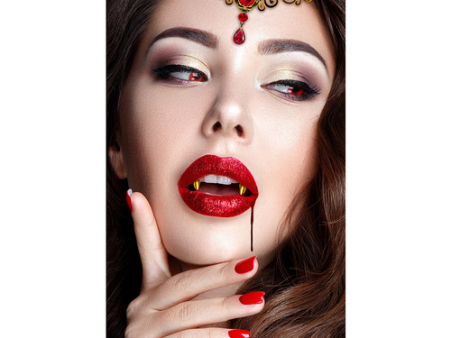 Gold Vampire Teeth - 2 pcs.