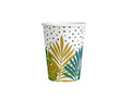 Kubeczki papierowe Tropikalne Liście - 250 ml - 8 szt.