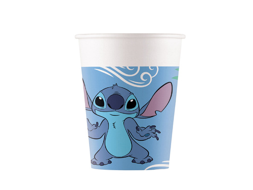 Stitch & Angel birthday cups - 200 ml - 8 pcs.
