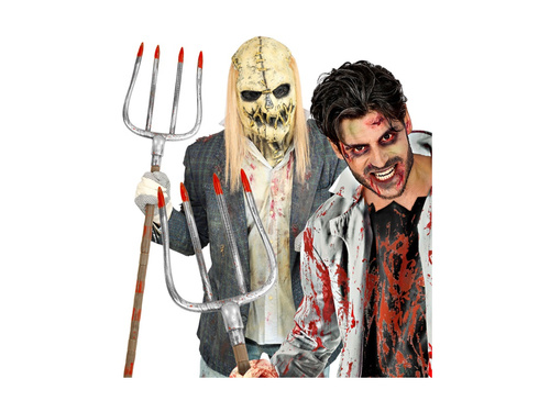 Składane zakrwawione widły plastikowe - 155 cm