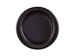 Black Paper Plates - 18 cm - 60 pcs
