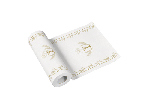Decoration table runner for the First Holy Communion gold - 40 cm x 24 m - 1 pcs.