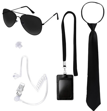 Zestaw tajnego agenta - 4 elementy.