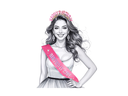 Zestaw urodzinowy - różowy - 1 op.