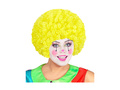 Kręcona peruka klauna żółta włosy afro