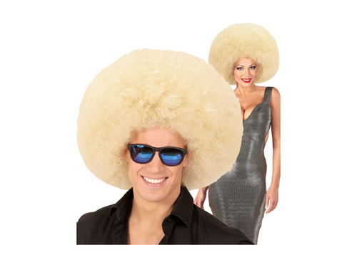 Duża peruka afro blond, wysokiej jakości