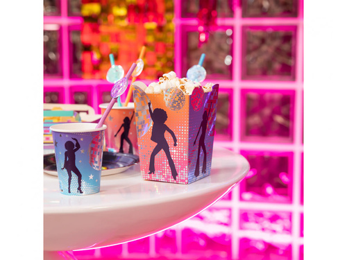 Retro Disco popcorn boxes - 6 pcs.