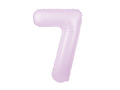 Number 7 Lilac Foil Balloon - 100 cm - 1 pc
