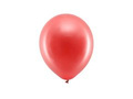 Rainbow metallic red balloons - 23 cm - 100 pcs.