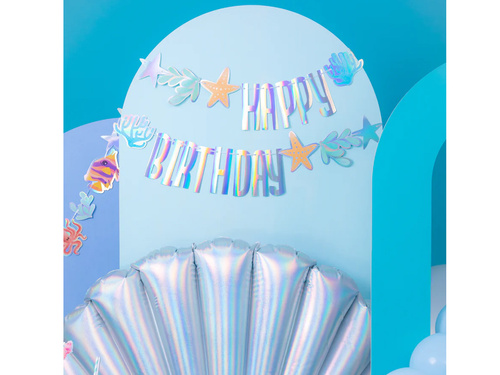 Happy Birthday Ocean banner - 240 cm - 1 pc.