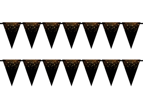 Sparkling flag hanging banner - 5m