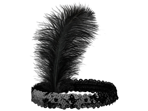Black Headband Retro - 1 pc