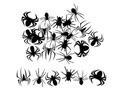 Confetti Spiders for Halloween - 30 pcs.