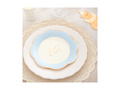 Talerzyki papierowe Sweet Baby - niebieskie - 21,5 cm - 6 szt.