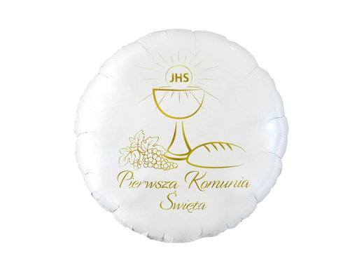 Foil balloon First Holy Communion Chalice - 46 cm - 1 pc.