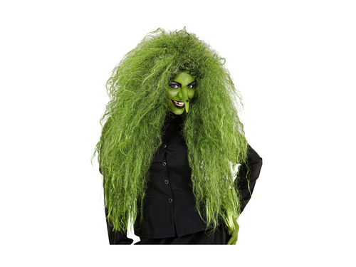 Peruka czarownicy długa zielona