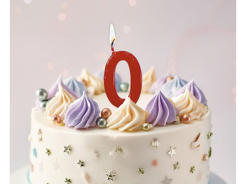 Numeral birthday candle "0" - 1 pc